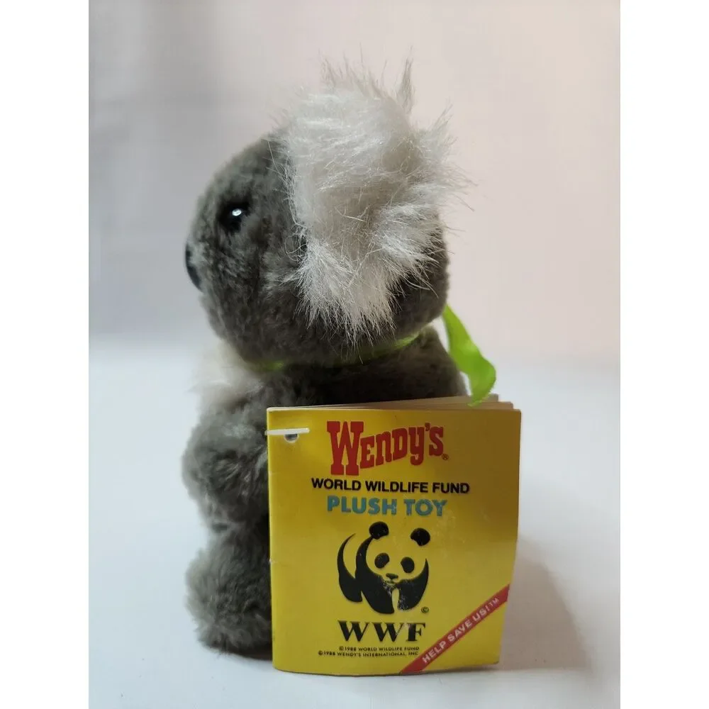 1988 Wendy’s WWF Koala Plush Determined Productions Vintage Promo Toy Korea